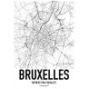 Bruxelles Map Poster