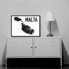 Malta Map Poster