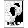 Torrevieja Map Poster
