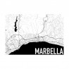 Marbella Map Poster
