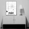 Perry OK Map Poster