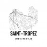 Saint-Tropez Map Poster