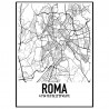 Roma Map Poster