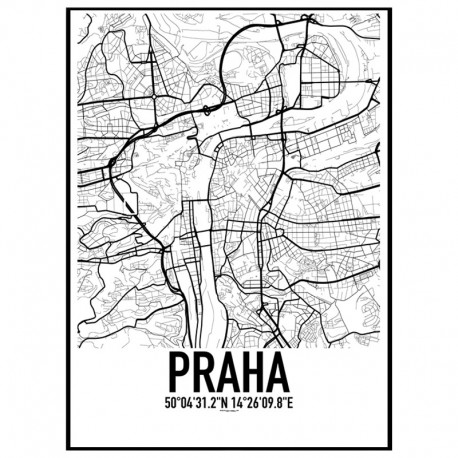 Praha Map Poster