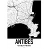 Antibes Map Poster