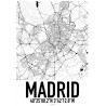 Madrid Map Poster