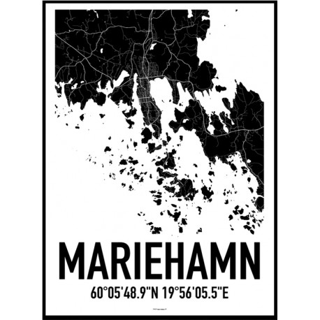 Mariehamn Map Poster