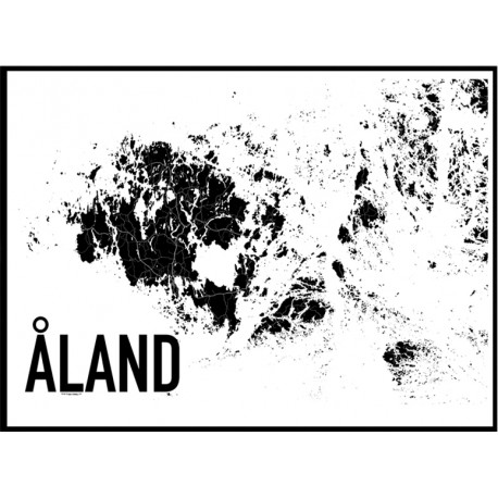 Åland Map Poster