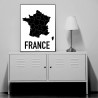 France Map Poster