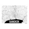 Map Bangkok Poster