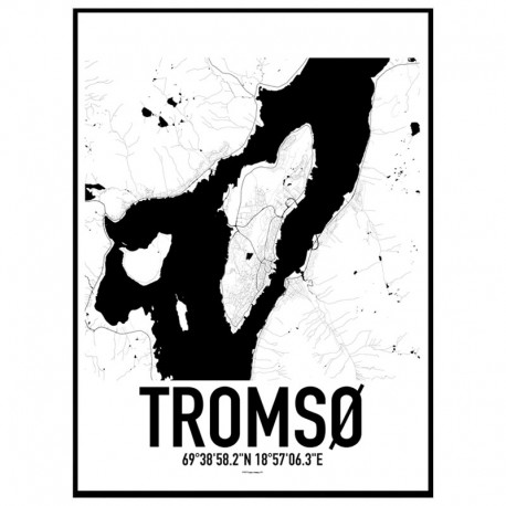Tromsø Map Poster