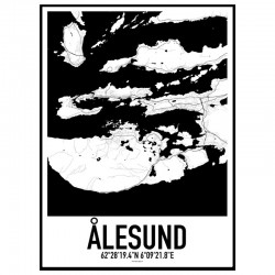 Ålesund Map Poster