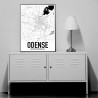 Odense Map Poster
