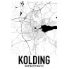 Kolding Map Poster