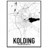 Kolding Map Poster