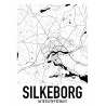 Silkeborg Map Poster