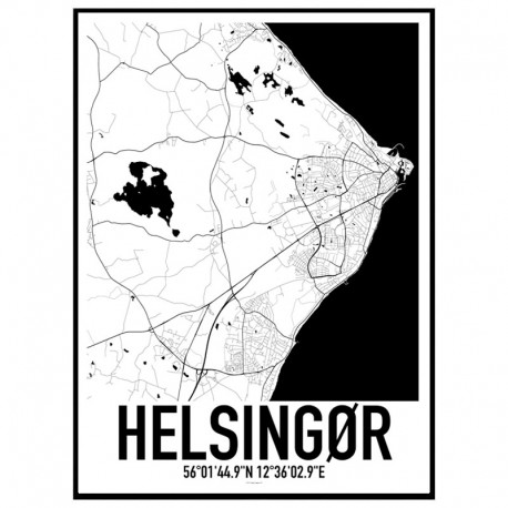 Helsingør Map Poster