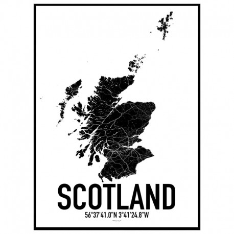Scotland Map Poster