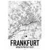 Frankfurt Map Poster