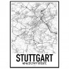 Stuttgart Map Poster