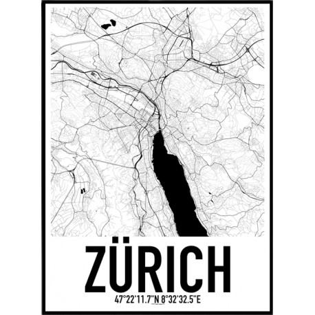 Zürich Map Poster