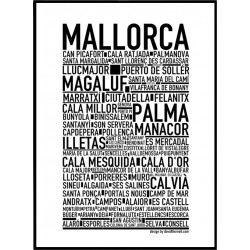 Mallorca Map Poster