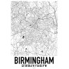 Birmingham Map Poster