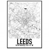 Leeds Map Poster