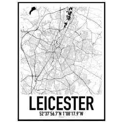 Leicester Map Poster