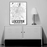 Leicester Map Poster