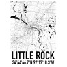 Little Rock Map Poster