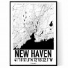 New Haven Map Poster