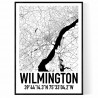 Wilmington DE Map Poster