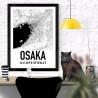 Osaka Map Poster