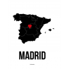 Madrid Heart Poster