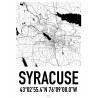 Syracuse Map Poster