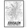 Jerusalem Karta Poster