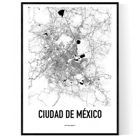 Mexico City Metro Map Poster