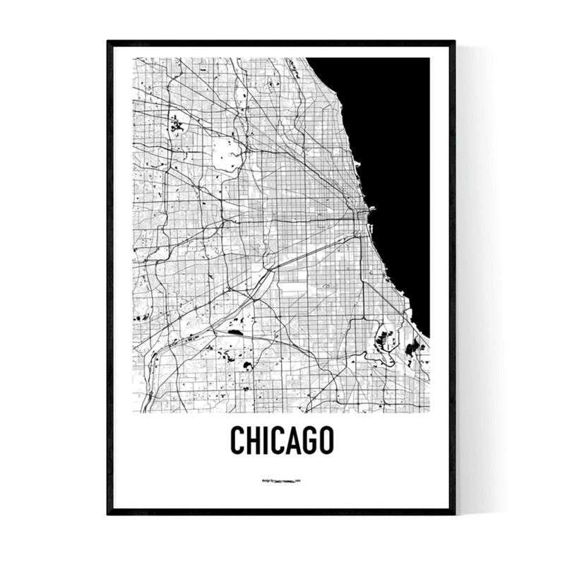 Chicago Metro Map Poster. Find your posters at Wallstars Online. Shop