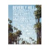 Beverly Hills Photo Text Poster