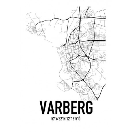Varberg Map Poster